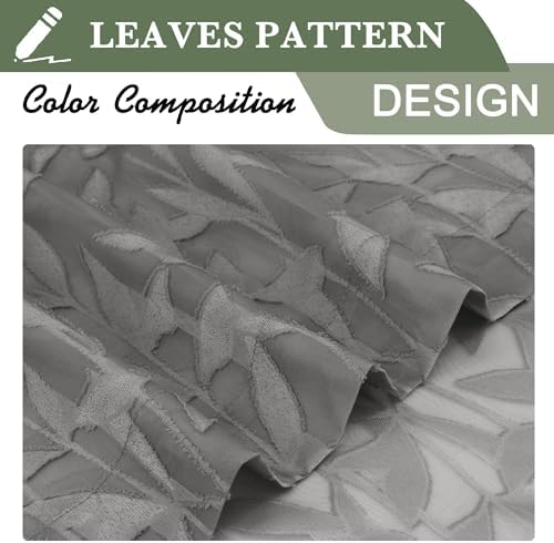 Lecloud Leia Charcoal Grey Sheer Valances - Image 2
