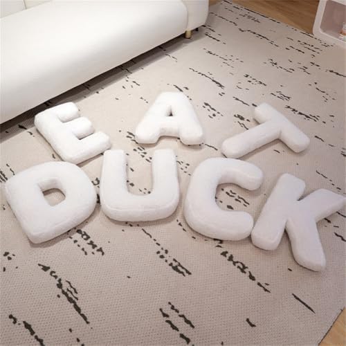 Letter Plush Pillow, Hugging Throw Pillows, Decorative Initial Shaped Pillows - Image 5
