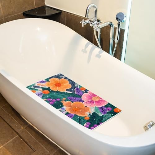 Non Slip Bathtub and Shower Mat 26.8x15.1 inch, Bath Mat - Image 5