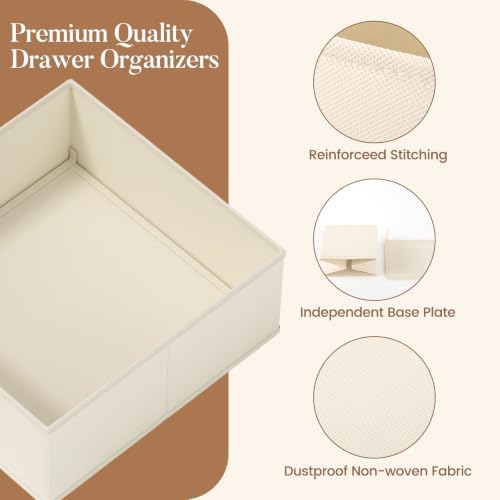 Drawer Organizer Storage for Clothes, 10 Pack - Image 5