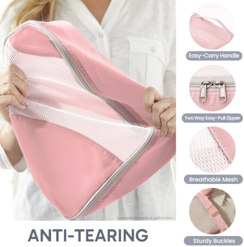 OlarHike Packing Cubes for Travel, Gifts for Women Mom, Anti-Tearing Suitcase - Image 5