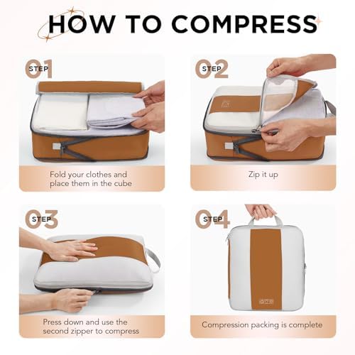 OlarHike 10 Set Compression Packing Cubes - Image 3