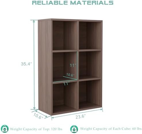 OSCHF 6-Cube Storage Shelf Bookcase - Image 2