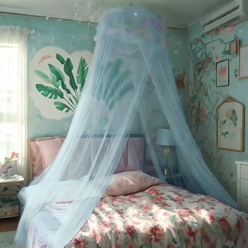 Lace Bed Canopy Mosquito Netting, Princess Bed Canopy by Eimilaly