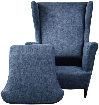 CRFATOP Wingback Chair Covers Wing Armchair Slipcovers by CRFATOP