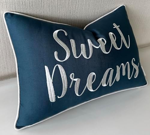 Rudransha Sweet Dreams Embroidered 12x18 Lumbar Pillow Cover - Image 3
