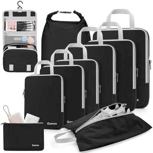 Gonex 10-Piece Compression Packing Cubes by Gonex