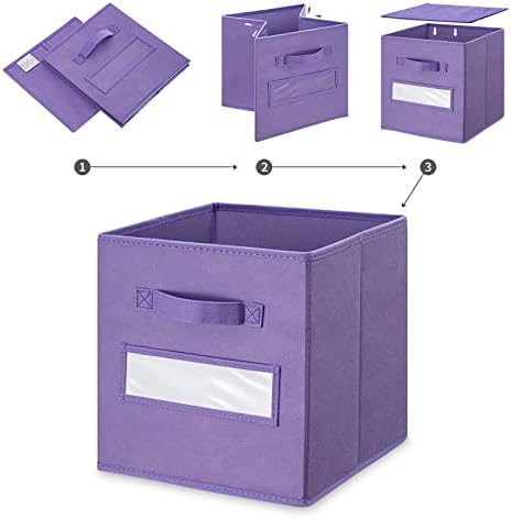11 Inch Storage Cube, Storage bin, cube storage Foldable Fabric Cube Storage - Image 4