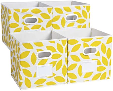 MAX Houser 4 Pack Foldable Fabric Storage Bins by MAXHouser