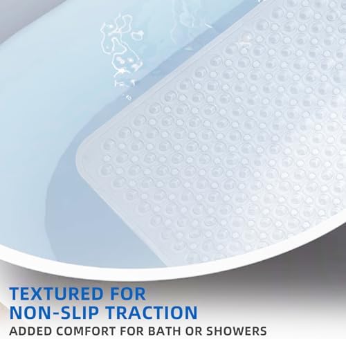 MOONFLY Shower and Bathtub Mat, 40x16 Inches - Image 4