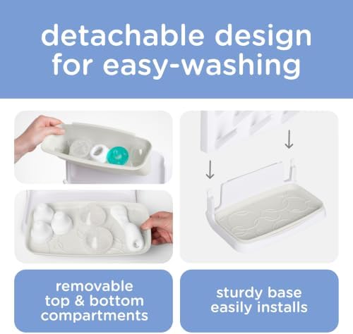 Ubbi Vertical Baby Bottle Drying Rack, Space Saving Countertop Bottle Dryer - Image 4
