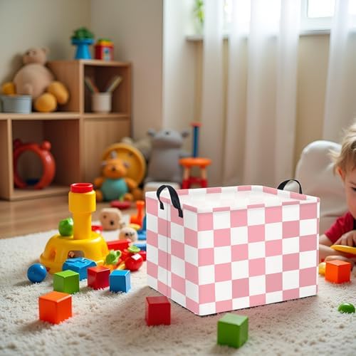 Rectangular Baby Girl Basket Fabric Storage Basket Storage Bin Organizer Box - Image 5