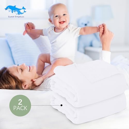 SWEET DOLPHIN Muslin Baby Bath Towels Blanket - Image 3