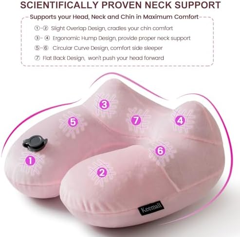 Keemall Inflatable Travel Neck & Shoulder Pillow - Image 7