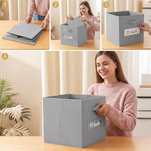 Storage Bins, Light Grey - Image 5
