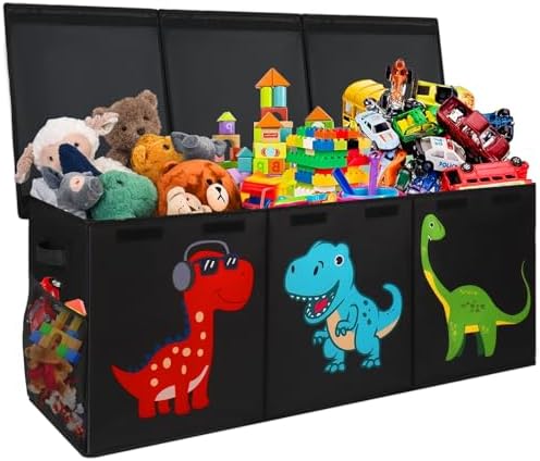 Extra Large Toy Box Chest, Collapsible Storage Bins by Mabahoo