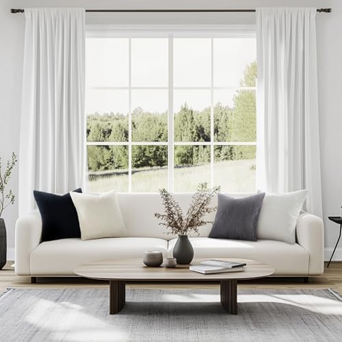 Topfinel Black and White Decorative Throw Pillow Covers, Soft Velvet Modern - Image 5