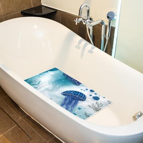 Bath Tub Shower Mat, Washable Bathtub Floor Mats, Suction Cups and Drain Holes - Image 5
