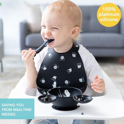 Bumkins Disney Bibs, Silicone Pocket - Image 3