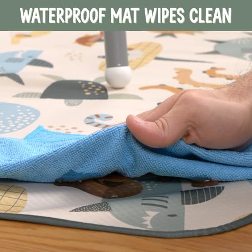 S&T INC. Baby Splat Mat for Under High Chair, Waterproof Highchair Mat for Floor - Image 3