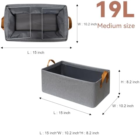 SNWDN 6 Pack Closet Cloth Storage Bins - Image 2