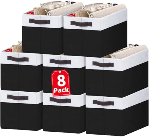 Criusia 8 Pack Large Storage Baskets by Criusia
