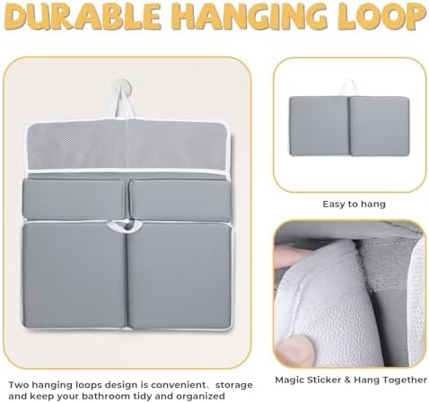 Bath Kneeler and Elbow Rest Pad Set, Quick Dry Baby Bath Kneeling Pad Thick - Image 4