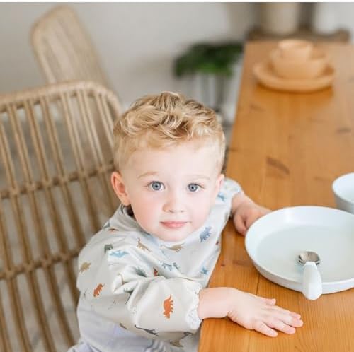Tiny Twinkle Long Sleeve Bib for Babies & Toddlers | Waterproof Smock Bib for - Image 2