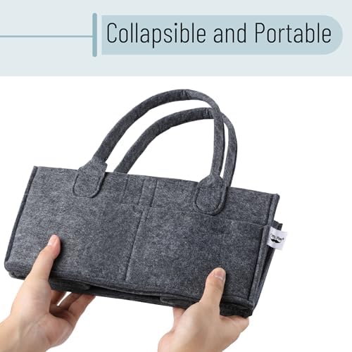 Mr. Pen- Baby Diaper Caddy Organizer, Charcoal Gray - Image 6