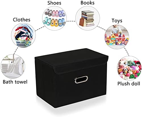 Fabric Foldable Collapsible Storage Cube Bin Organizer Basket - Image 5