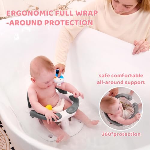 Baby Bath Seat for Babies 6 Months & Up Sitting Up, Infant Bath Seat - Image 6