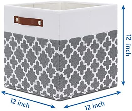 Temary 12x12x12 Fabric Storage Bins 4 Pack - Image 2