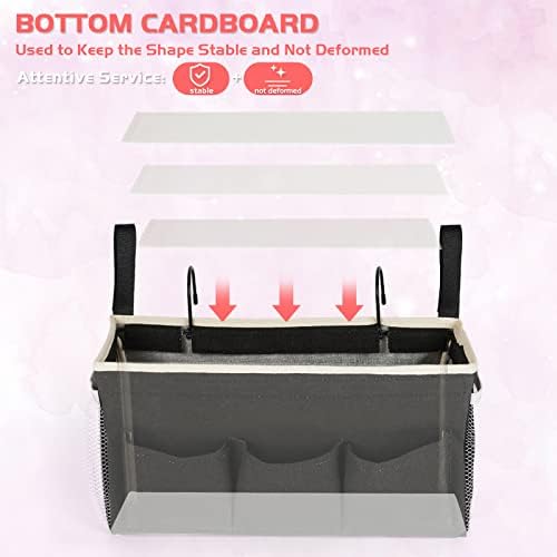 Bedside Caddy, Bedside Storage Bag Hanging Organizer - Image 6