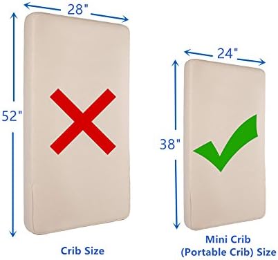 American Baby Company 2 Pack Waterproof Mini Crib Mattress Protector 38x24" - Image 2