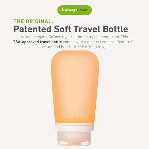 humangear GoToob+ | Refillable Silicone Travel Bottle | Locking Lid | Food-Safe - Image 2