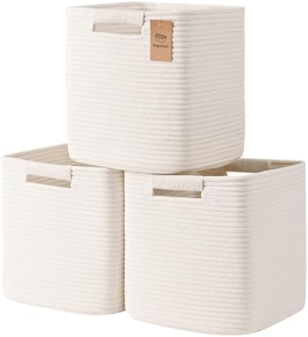 13 Inch Storage Cubes, 3 Pack Cube Storage Bins by Degeyoyo