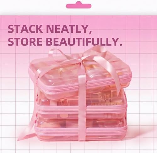CoiiJoii 6Pcs Large Clear Hard Shell Zippered Case, Diaper Bag Organizing - Image 4