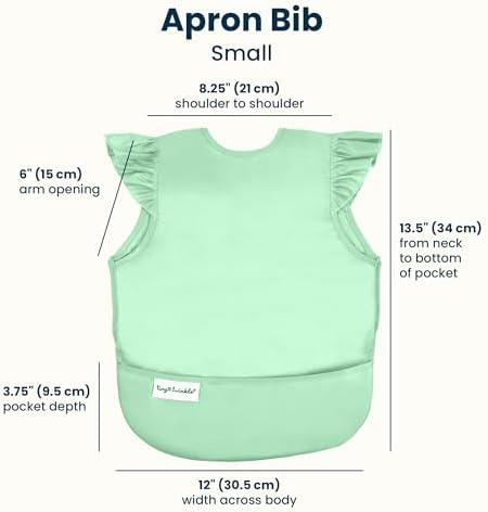 Tiny Twinkle Mess Proof Baby Bibs | 2 Pack Waterproof Toddler Bib - Image 3
