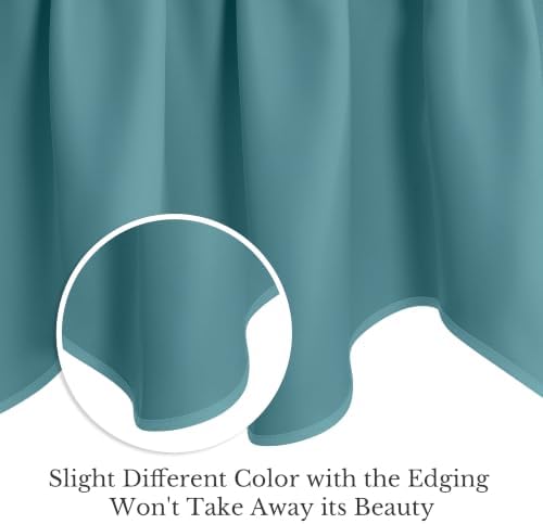 NICETOWN Sea Teal Blackout Window Valance - Image 4