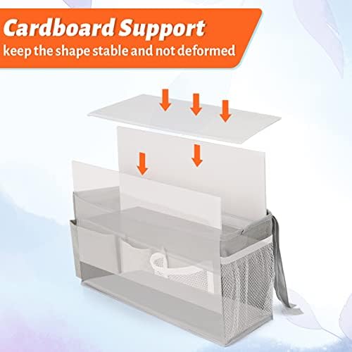 Bedside Caddy, Bedside Storage Bag Hanging Organizer - Image 4