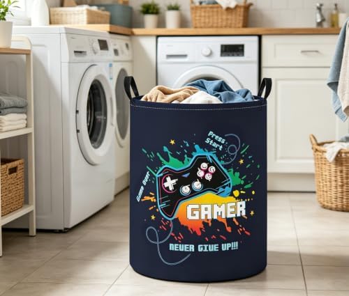 Baby Laundry Basket Baby Nursery Hamper Kids Laundry Basket Toy Storage Bin - Image 5