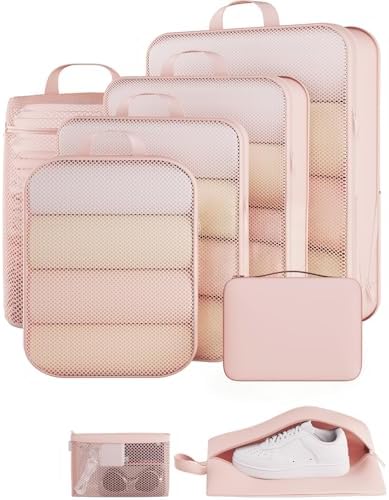 Veken 8 Set Compression Packing Cubes by Veken