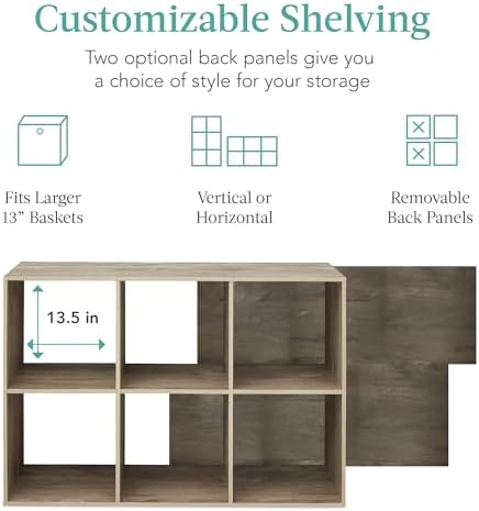 Best Choice Products 6-Cube Storage Organizer, 13.5in Shelf Opening, Display - Image 3