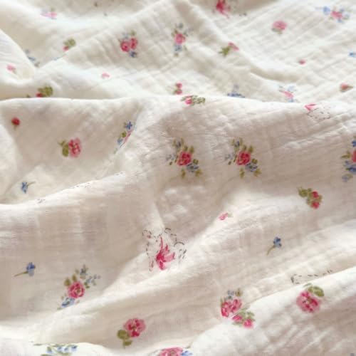 BuLuTu Muslin Cotton Baby Pillow Case, Flower & Sheep Pattern - Image 4