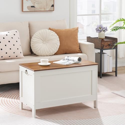 HOOBRO Toy Box, Retro Wooden Look Storage Chest - Image 2