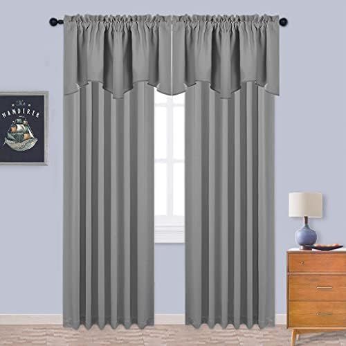 NICETOWN 4 Panles Blackout Curtain Valances - Image 4