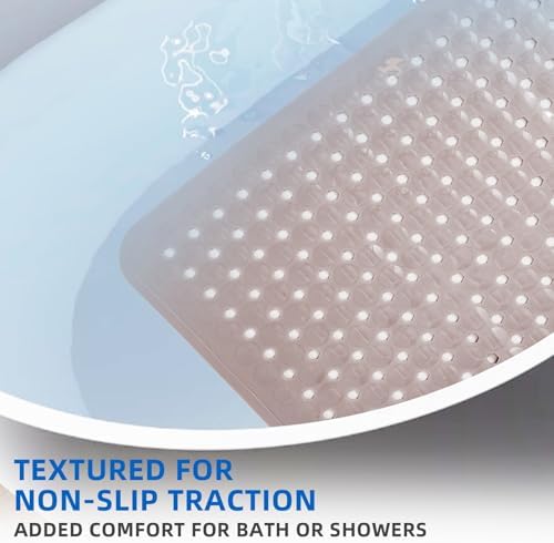 MOONFLY Shower and Bathtub Mat, 40x16 Inches - Image 4