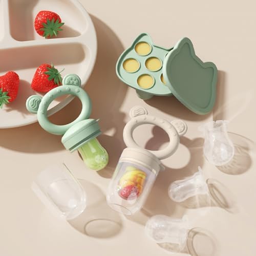 Baby Breastmilk Popsicle Molds & Baby Fruit Feeder, Infant Food Freezer Tray - Image 2