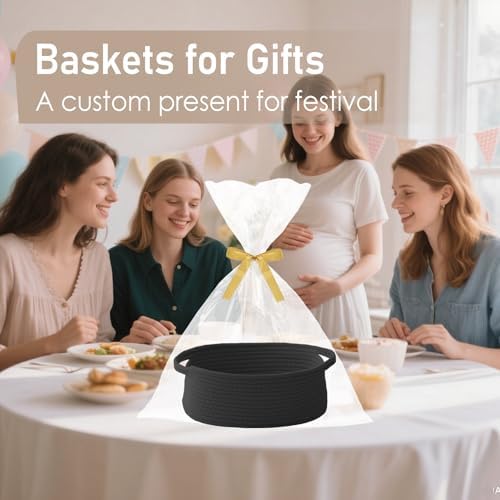 JMvicyroam Small Woven Basket, Empty Gift Basket - Image 4
