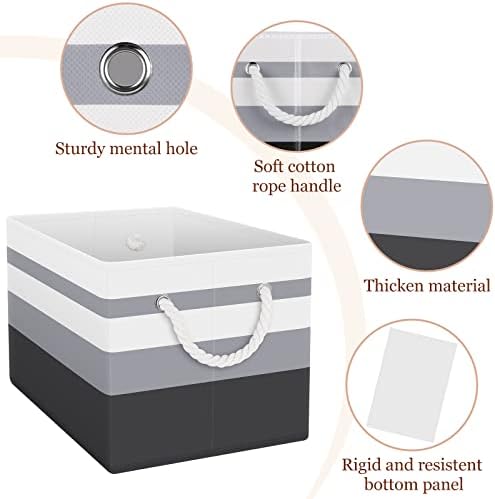 Fab totes Storage Bins 6-Pack, Foldable Storage Baskets - Image 3